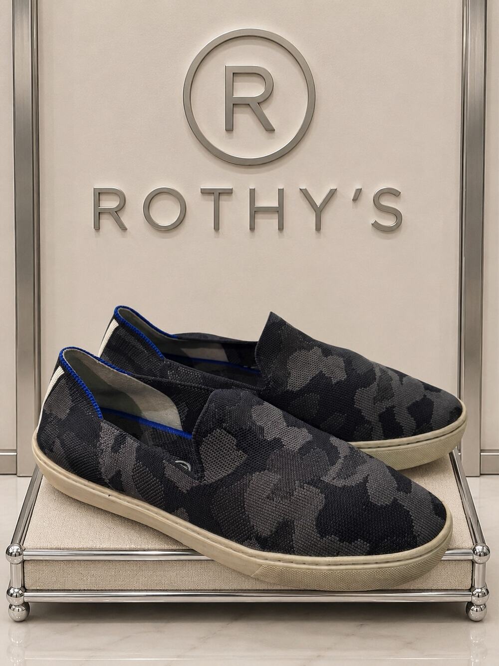 Rothy’s The Original Camo Knit Slip-On Sneakers Women’s 9.5